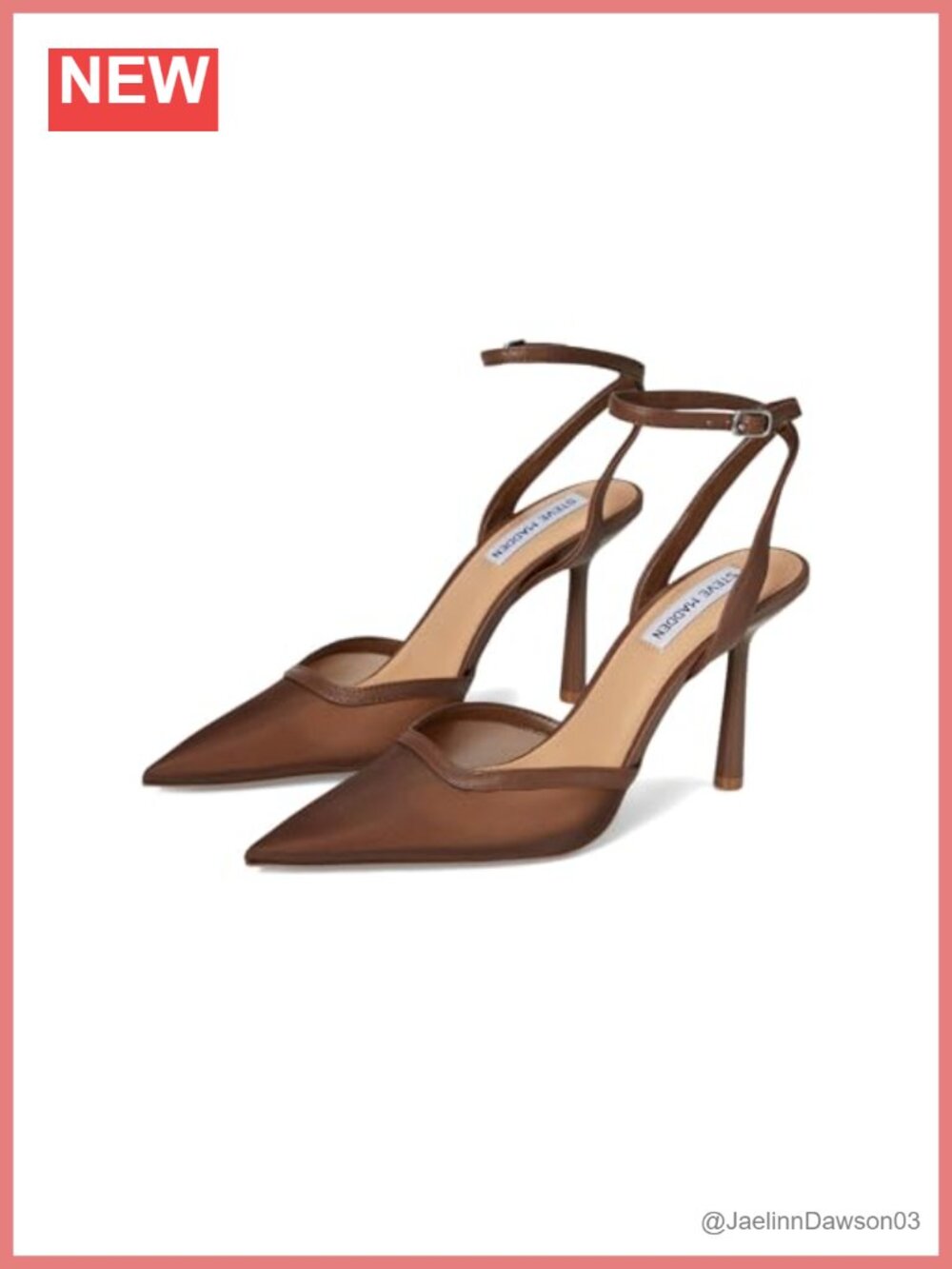 Steve Madden Alliance Pointed Toe Stiletto Pump 3.75" Heel Mesh